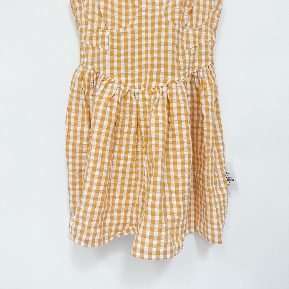 ASOS Romper Mustard Yellow Gingham - Picture 10 of 14